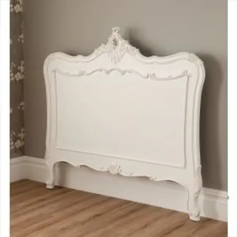 BRAND NEW HOMES DIRECT 365 ANTIQUE STYLE WHITE KING HEADBOARD