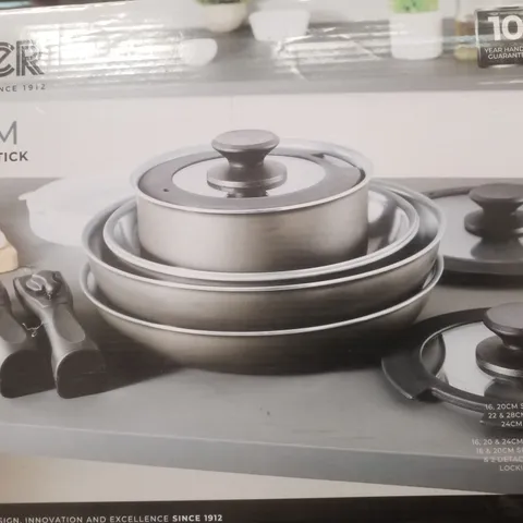 BOXED TOWER FREEDOM 13 PIECE NON-STICK COOKWARE SET
