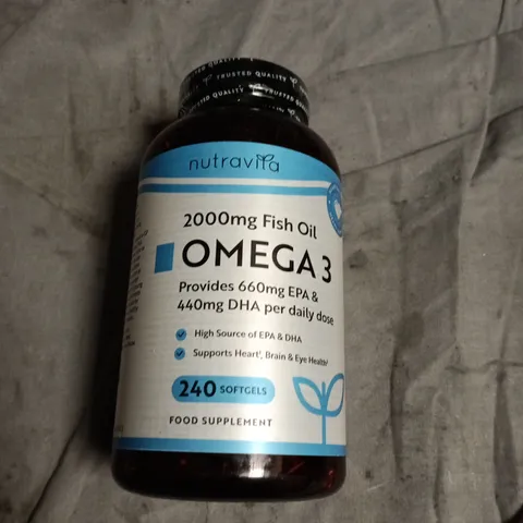 NUTRAVITA OMEGA-3 FISH OIL 2000MG – 240 SOFTGELS