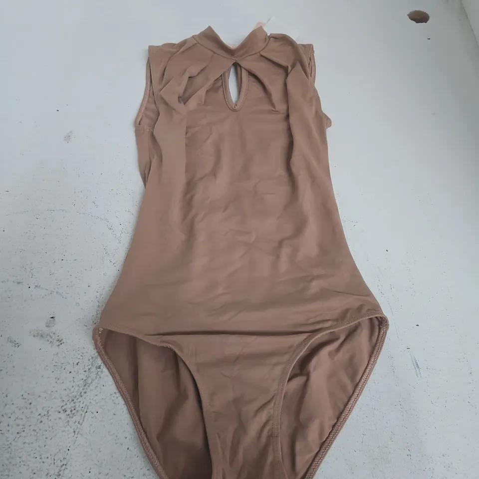 BALLET ROSA CELESTINE LEOTARD – CAFÉ AU LAIT, UK 8 (EU 36) – NEW WITH TAGS