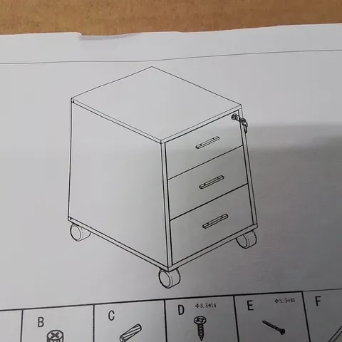 BOXED 3 DRAWER CHEST