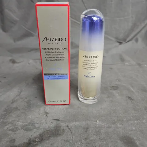 BOXED SHISEIDO VITAL PERFECTION NIGHT CONCENTRATE