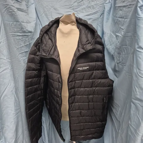 ARMANI EXCHANGE DOWN PUFFER JACKET – BLACK, UK XXL (EU XXL)
