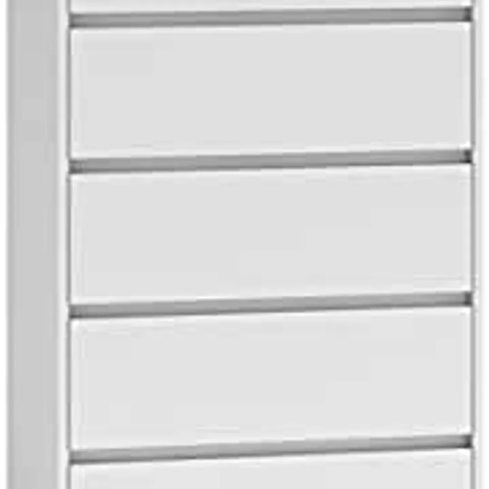 K5 CHEST OF DRAWERS WITH 5 DRAWERS - WHITE - 3 BOXES