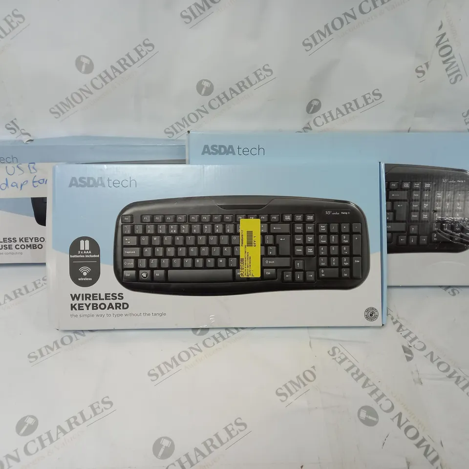 3 X BOXED WIRELESS COMPUTER KEYBOARDS 