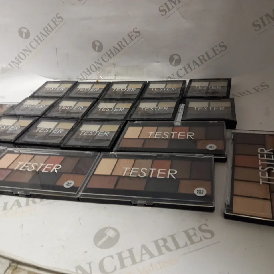 19 ASSORTED TESTER PALETTE TESTERS