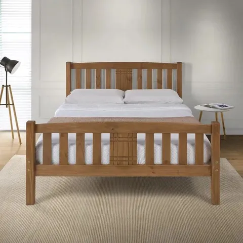 BOXED 5FT SEDNA BED FRAME - NATURAL (3 BOXES)