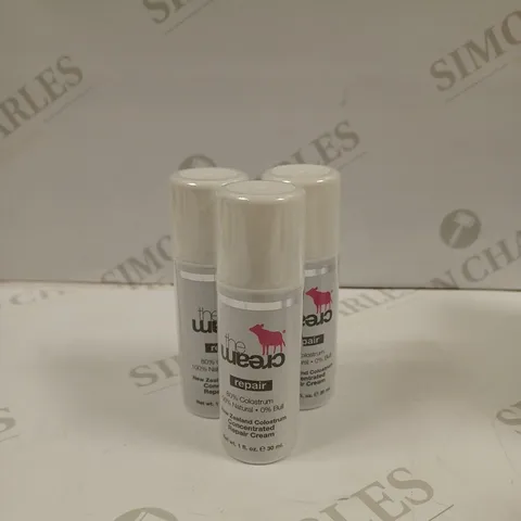 LOT OF 3 X 30ML THE CREAM NEW ZEALAND COLOSTRUM CONCENTRATED REPAIR CREAM