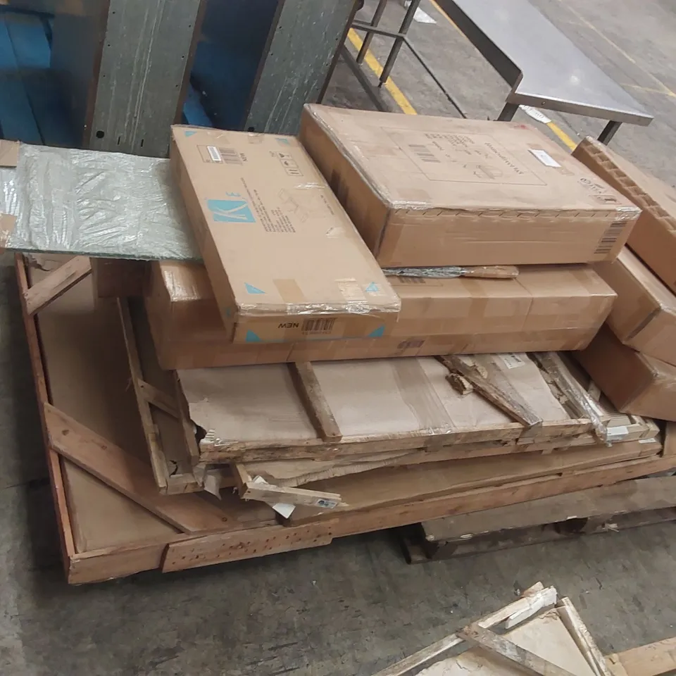 PALLET OF ASSORTED DESIGNER HOMESDIRECT365 FURNITURE PARTS ECT