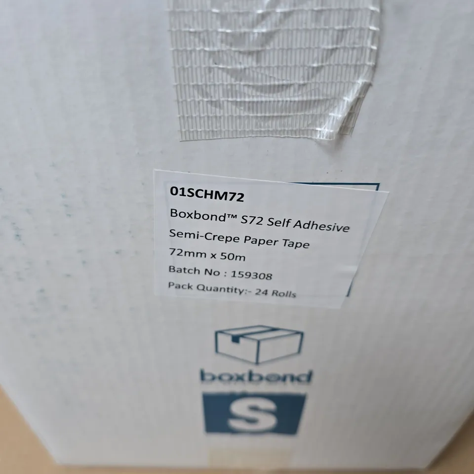 BOXBOND S72 SELF-ADHESIVE PAPER TAPE 72MM X 50M – 24 ROLLS