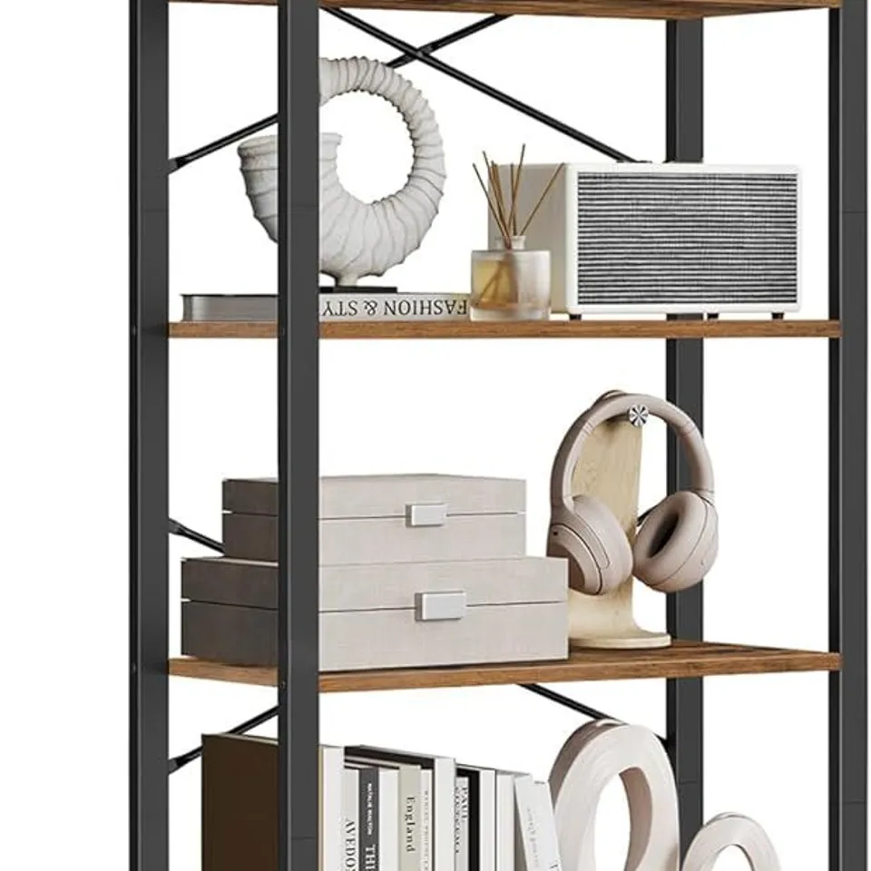 BOXED VASAGLE 6-TIER BOOKSHELF, BOOKCASE, SHELVING UNIT