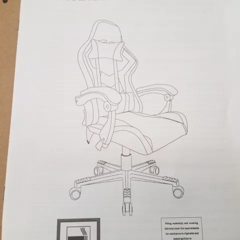 BOXED RACING CHAIR 