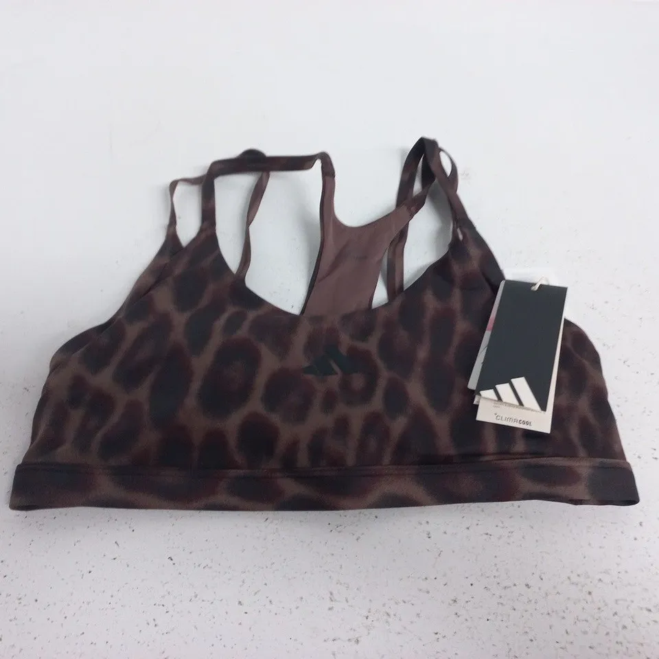ADIDAS LEOPARD PRINT SPORTS BRA – SIZE M