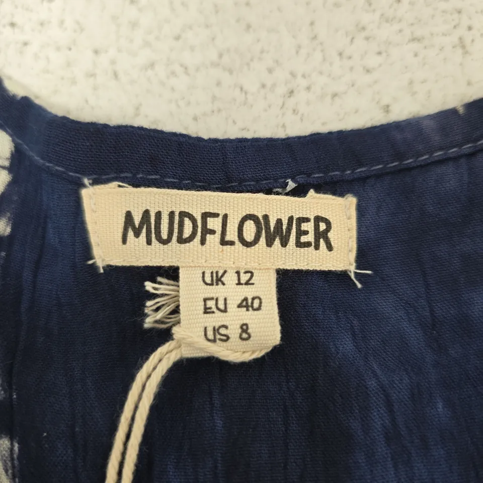 UK 12 MUDFLOWER TIE-DYE TOP (EU 40, US 8)