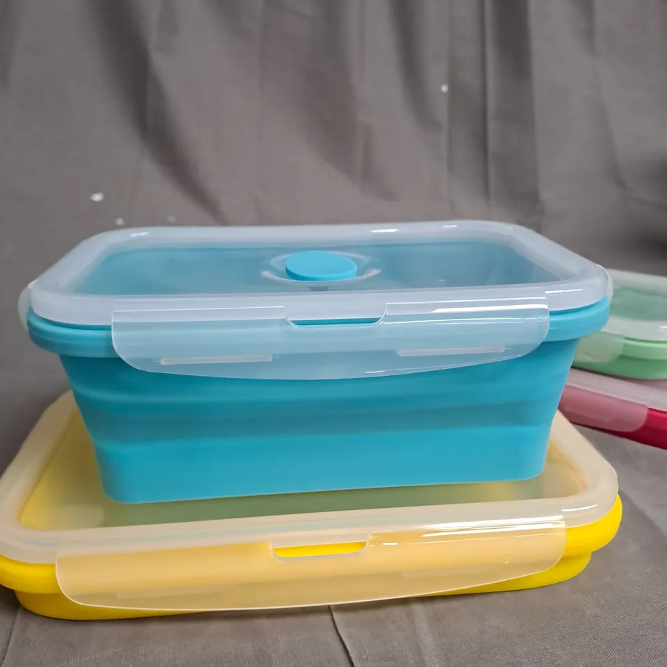 4 X FOLDABLE PLASTIC POT SET 