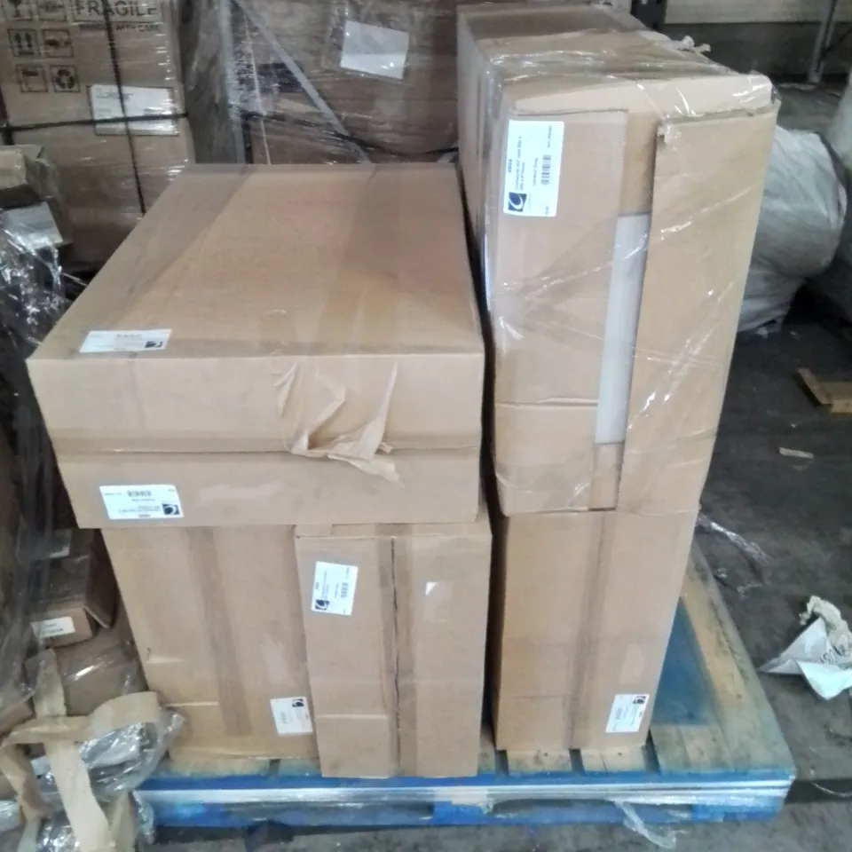 PALLET CONTAINING 5 BOXED BRAND NEW CALYPSO CHELWORTH WC UNIT - CONTOUR GREY - 550×260×810MM
