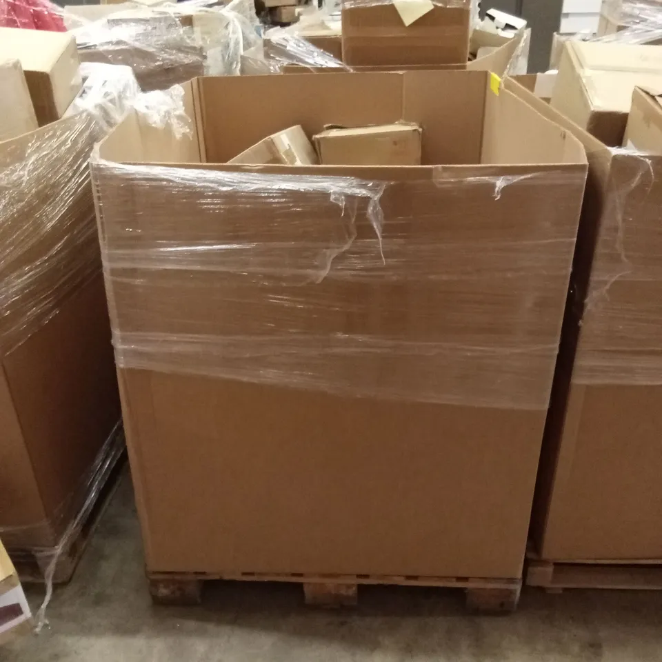 PALLET TO CONTAIN APPROXIMATELY 33 DESIGNER INDOOR LIGHTING PRODUCTS TO INCLUDE; CEILING LIGHTS, WALL LIGHTS, CEILING PENDANTS ETC