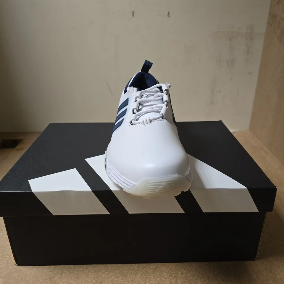 ADIDAS ADIPOWER 26 SL GOLF SHOES – WHITE/NAVY, UK 10.5