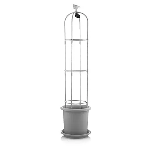 OUTLET MY GARDEN STORIES TRELLIS PLANTER WITH SOLAR BIRD