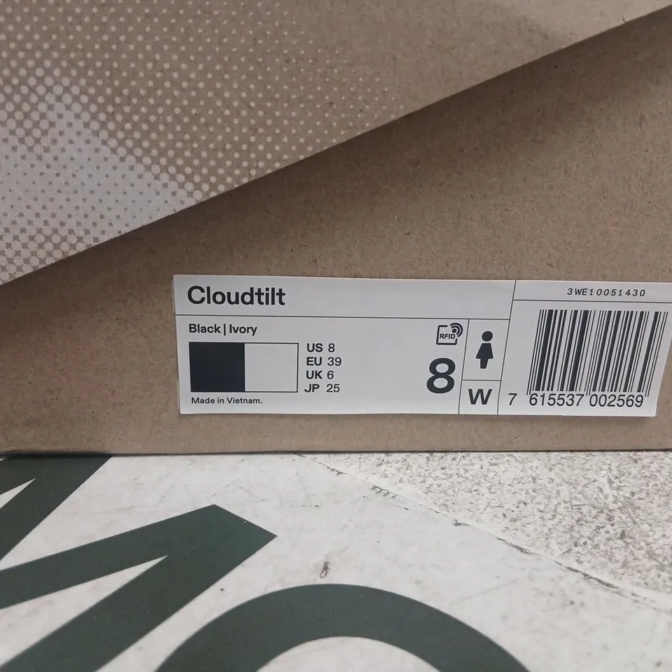 ON CLOUDTILT SHOES – BLACK & IVORY, UK 6 (US 8; EU 39; JP 25) – BOXED