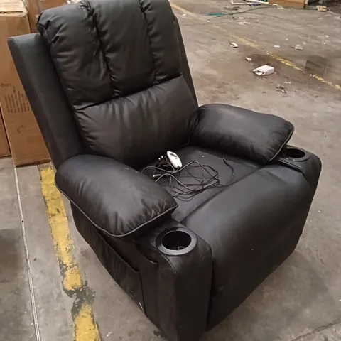 ROCKING RECLINER CHAIR - BLACK 