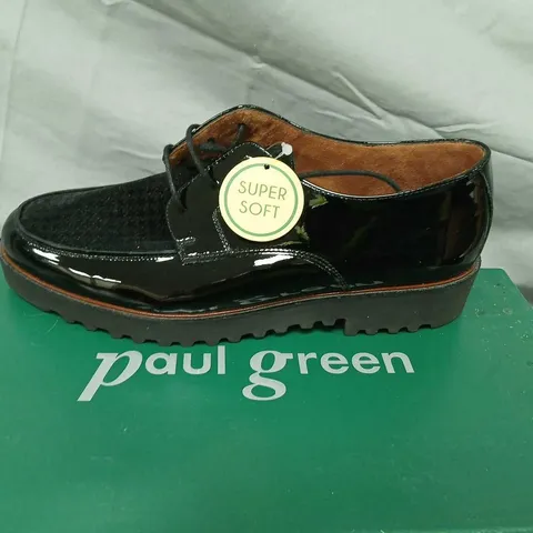 PAUL GREEN VELVET DESIGNER SHOES β BLACK, UK 6Β½