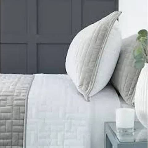 K BY KELLY HOPPEN VELVET REVERSIBLE FILLED BEDSPREAD