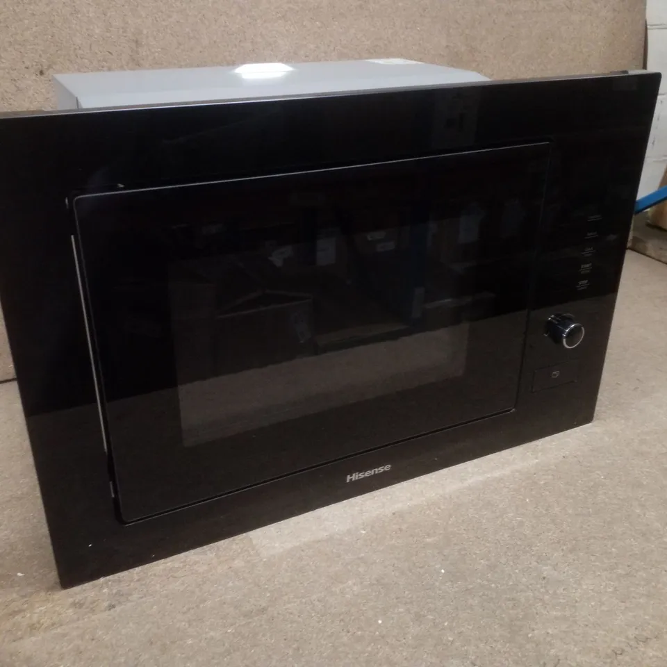 BOXED HISENSE HB25MOBX7GUK BUILT-IN SOLO MICROWAVE WITH GRILL - BLACK