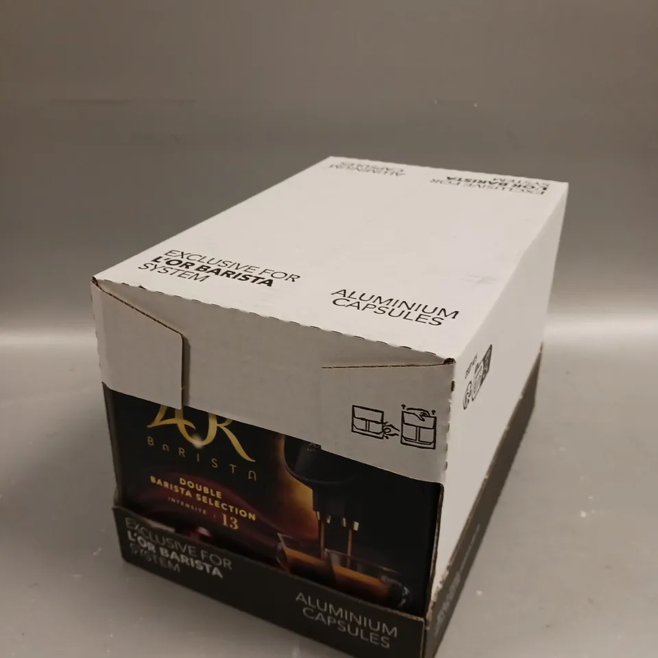 SEALED BOXED L'OR BARISTA DOUBLE BARISTA SELECTION ALUMINIUM CAPSULES - 5 X 104G 