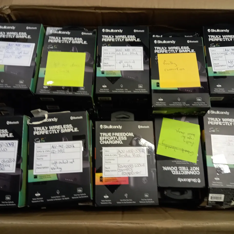 APPROXIMATELY 90 BOXED SKULLCANDY EARBUDS TO INCLUDE INDY, INDY FUEL, SESH EVO, ETC - COLLECTION ONLY