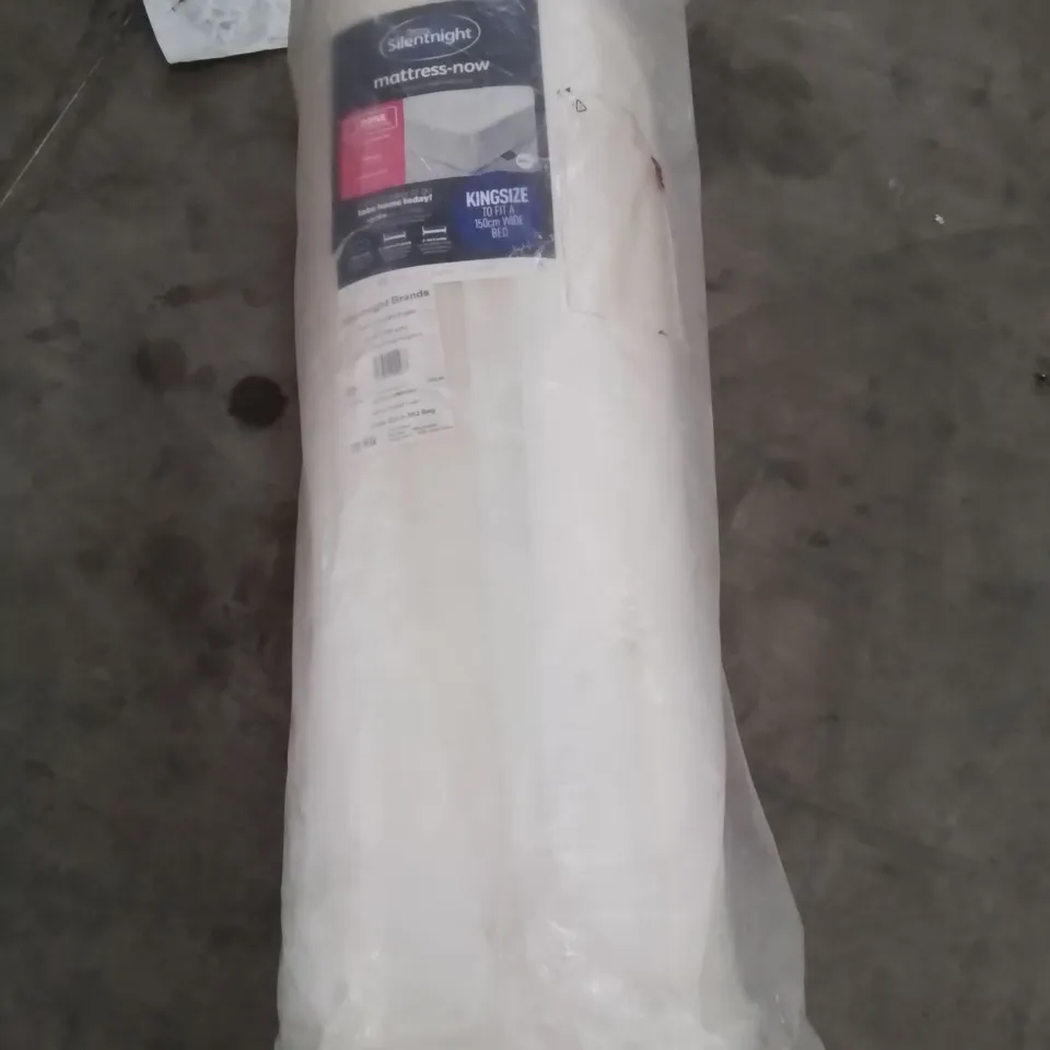 QUALITY BAGGED AND ROLLED SILENTNIGHT 20CM THICK 7 ZONE MEMORY FOAM KINGSIZE MATTRESS 