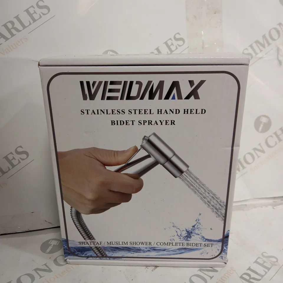 BOXED WELDMAX STAINLESSSTEEL HAND-HELD BIDET SPRAYER