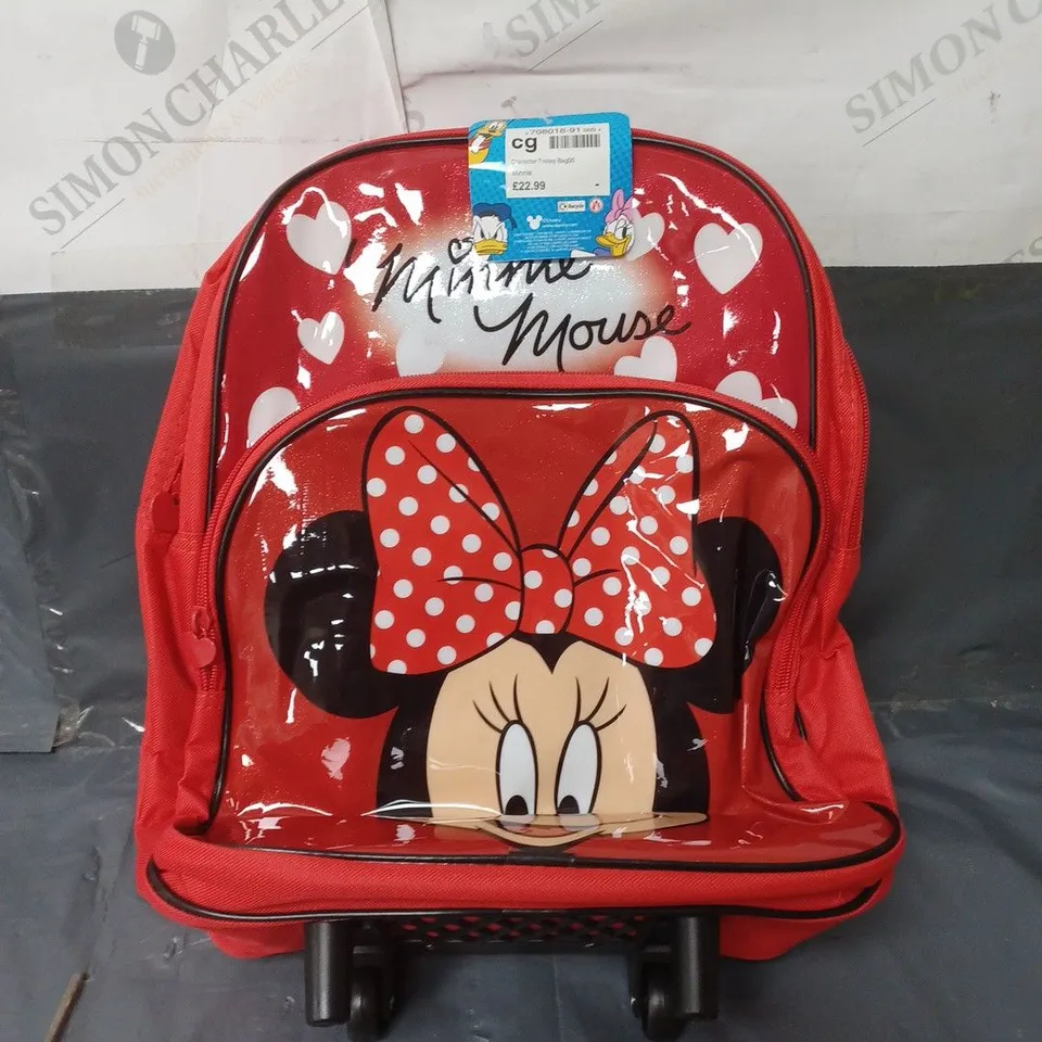 DISNEY MINNIE MOUSE TROLLEY BAG RED