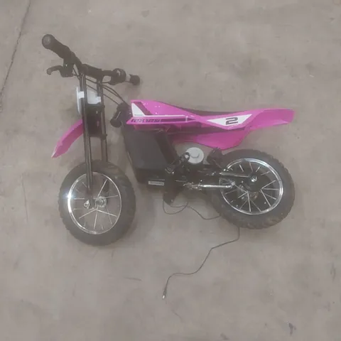 RAZOR MX125 DIRT ROCKET, KIDS ELECTRIC DIRT BIKE, 7+ - PINK