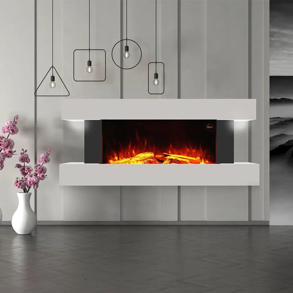 BOXED ADRIEL WADE LOGAN 132CM W ELECTRIC FIRE (1 BOX)