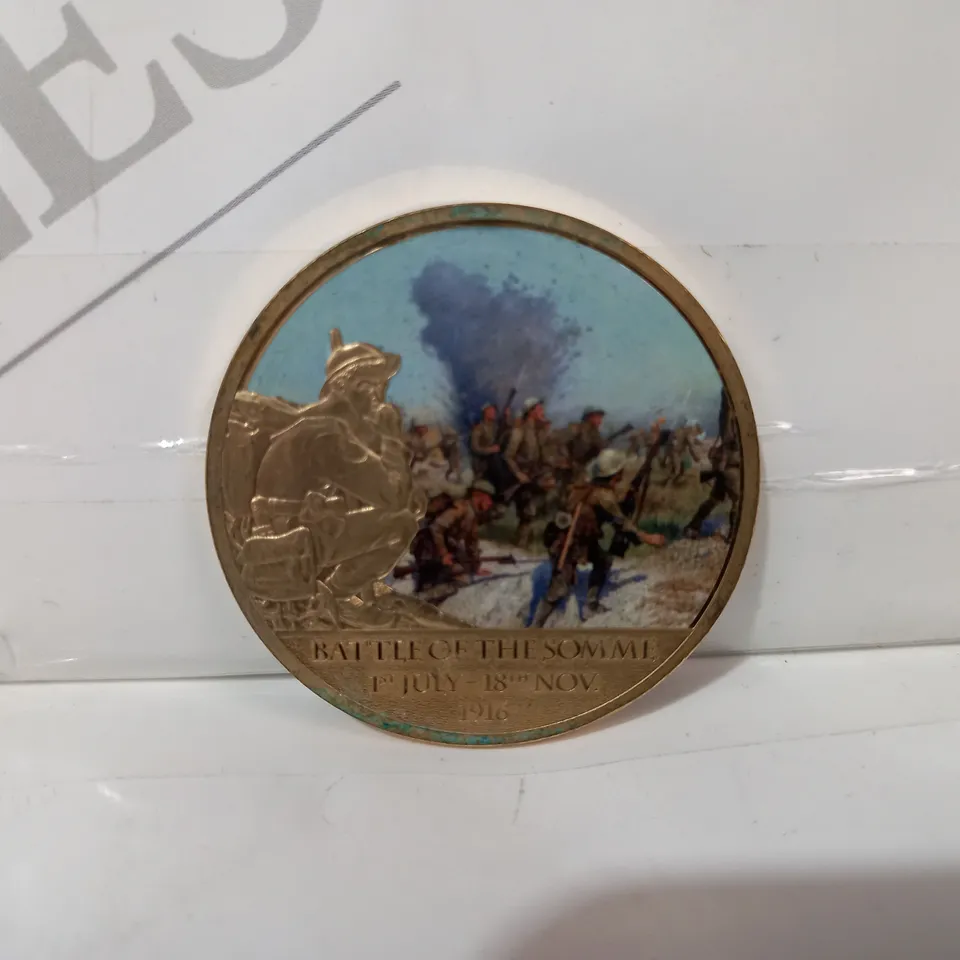 HISTORY OF BRITAIN BATTLE OF THE SOMME COMMEMORATIVE COIN