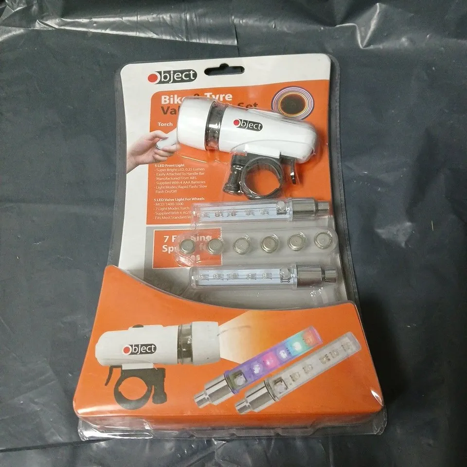 BOX OF APPROXIMATELY 40 BIKE & TYRE VALVE LIGHT SET