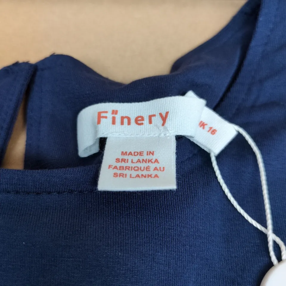 FINERY LONDON NAVY DRESS – WOMEN'S UK SIZE 16 (K16)