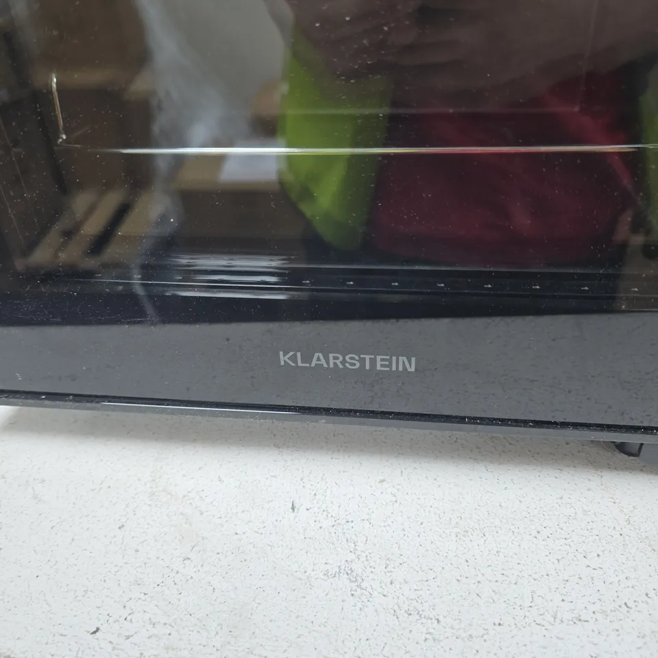 KLARSTEIN WINE COOLER – BLACK GLASS DOOR, 50L CAPACITY