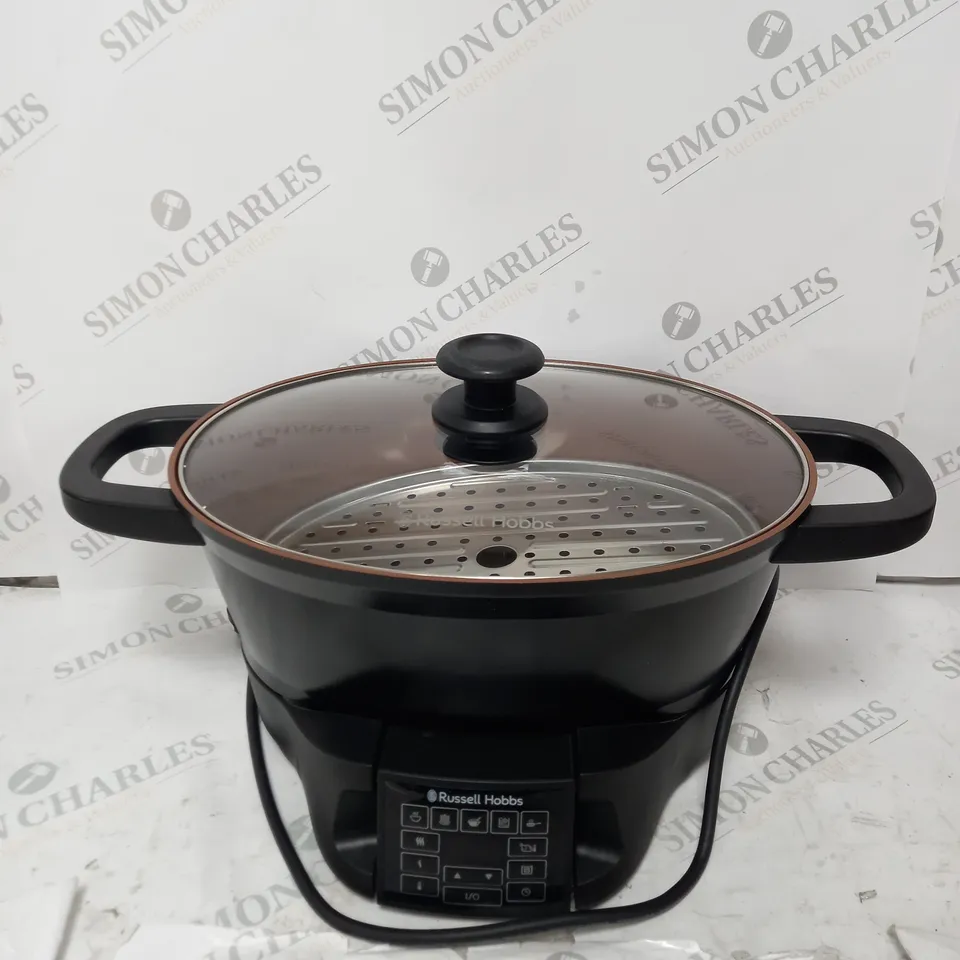 BOXED RUSSELL HOBBS GOOD TO GO MULTI-COOKER 