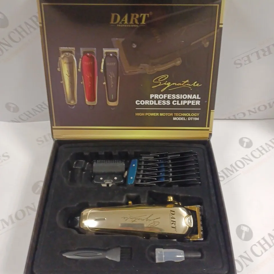 BOXED DART SIGNATURE PROFESSIONAL CORDLESS CLIPPER 