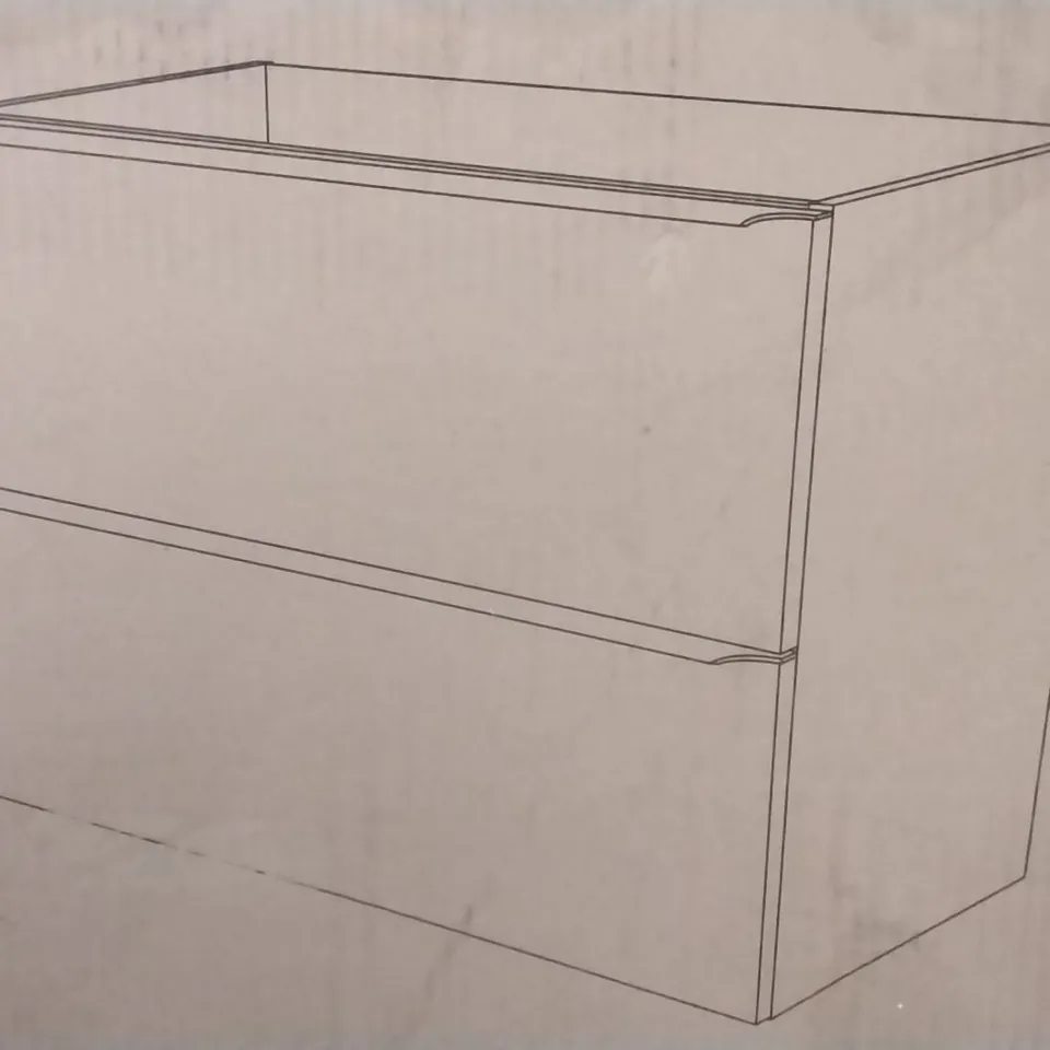 BOXED IMANDRA 80CM WALL MOUNTED BASIN CABINET