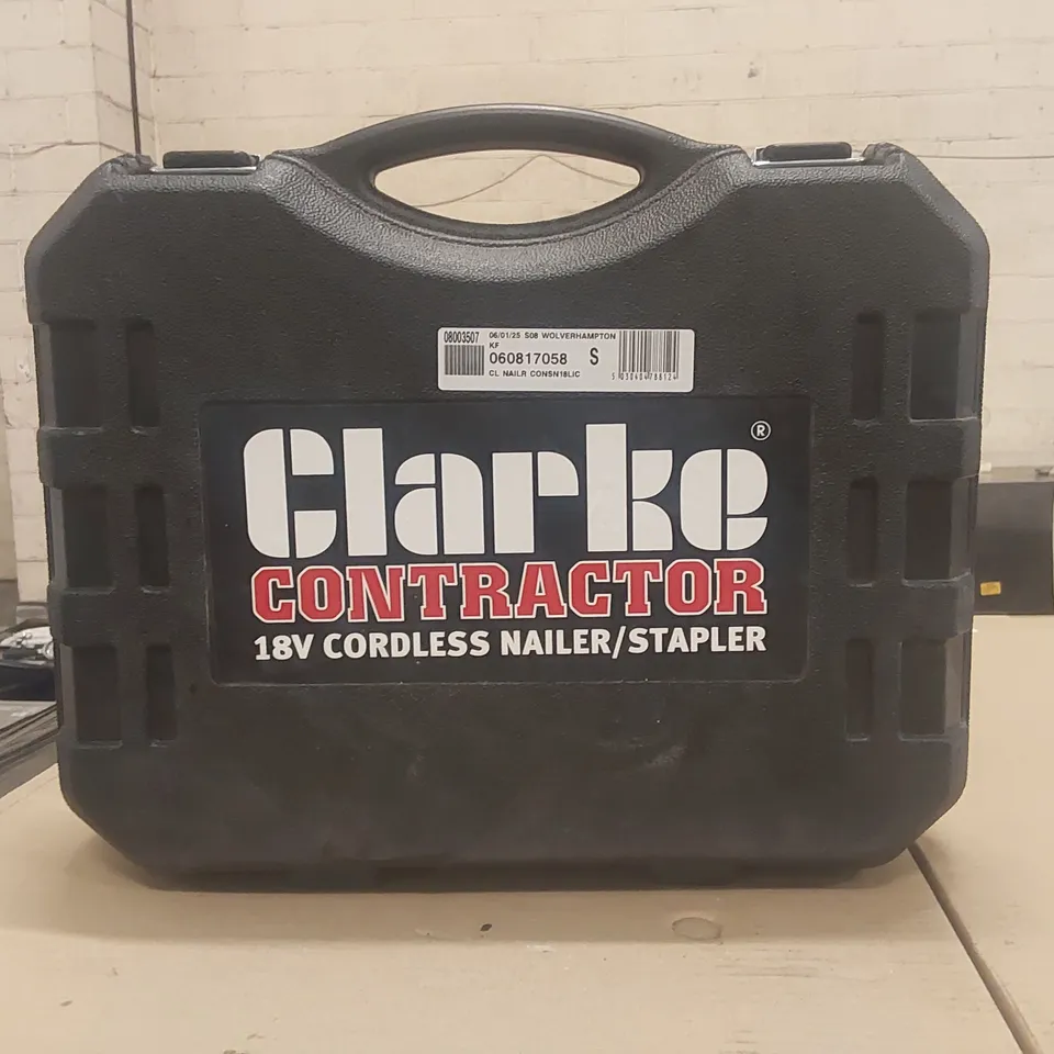 CLARKE CONTRACTOR CONSN18LIC 18V LI-ION STAPLER/NAILER