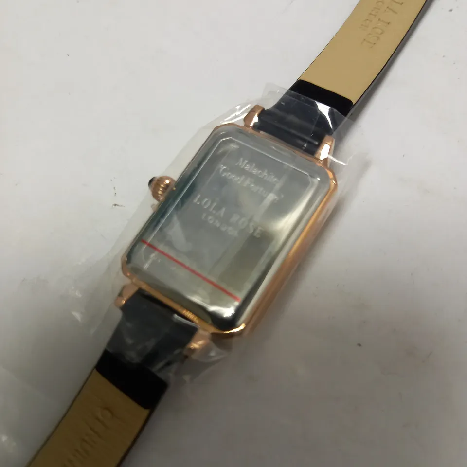 LOLA ROSE MALACHITE TEXTURED WATCH