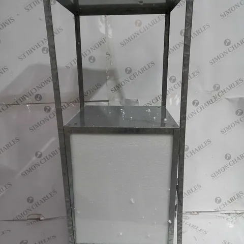 BUNDLEBERRY BY AMANDA HOLDEN OUTDOOR GALVANISED STEEL SHELVES WITH LANTERN - COLLECTION ONLY