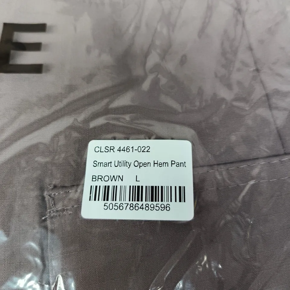 CLOSURE LDN SMART UTILITY OPEN HEM PANT – BROWN, UK L