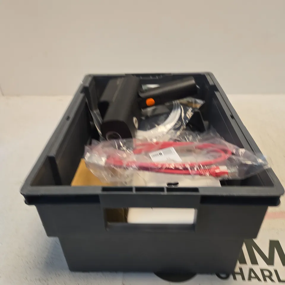 TOTE OF APPROXIMATELY 12 ASSORTED HOUSEHOLD ITEMS TO INCLUDE SKY REMOTE, SMART WIFI ROUTER, ALTNETS CABLE ETC