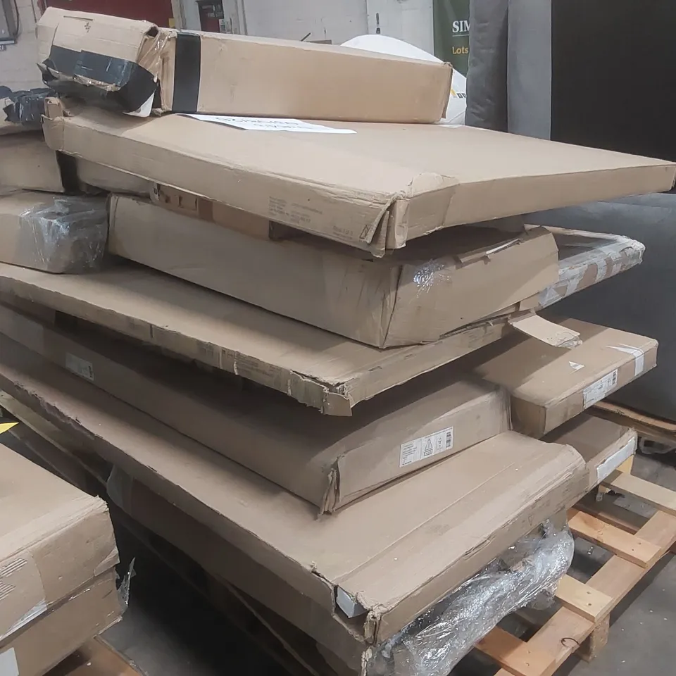 PALLET CONTAINING A LARGE QUANTITY OF ASSORTED FURNITURE PARTS