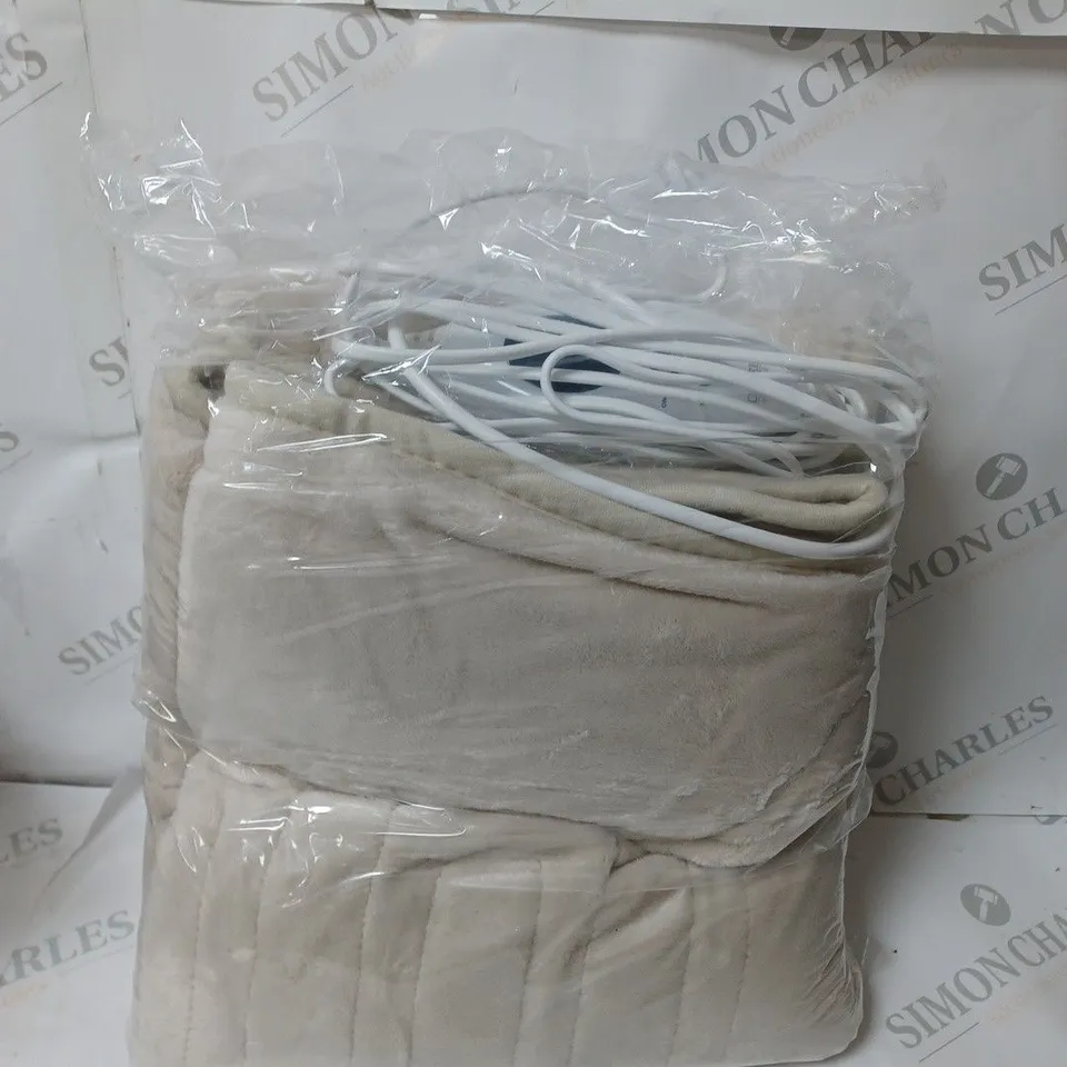 BOXED COZEE HOME HEATED BLANKET IN STONE 