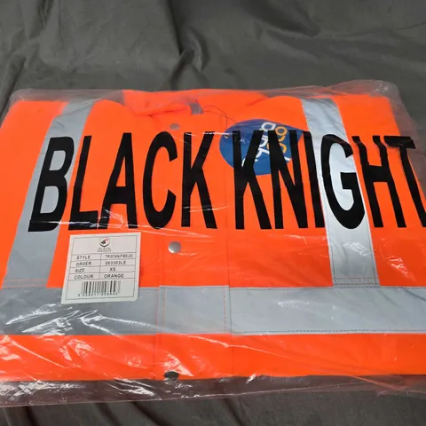 BLACK KNIGHT TRISTAN HI-VIS JACKET IN ORANGE - XS